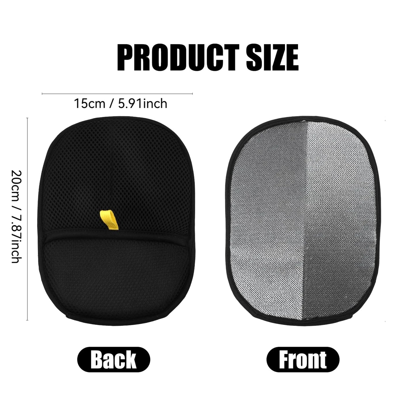 Pet Hair Removal Tool Reusable Static Removal Gloves Double-Sided Grooming Gloves for Pets & Carpets