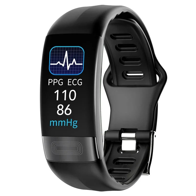 P11 Plus Smart Bracelet, EKG Smartwatch, Waterproof Activity Tracker, Heart Rate Monitor, Fitness Band for Men
