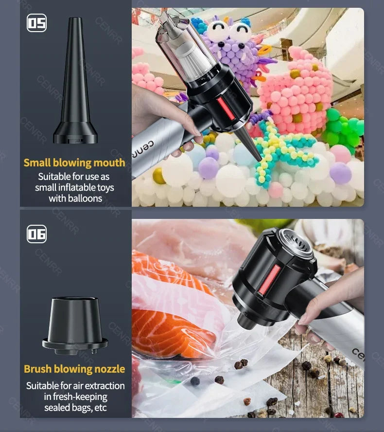 CENRR 998000PA Car Vacuum Cleaner, Powerful Handheld Wireless Blower for Home & Car