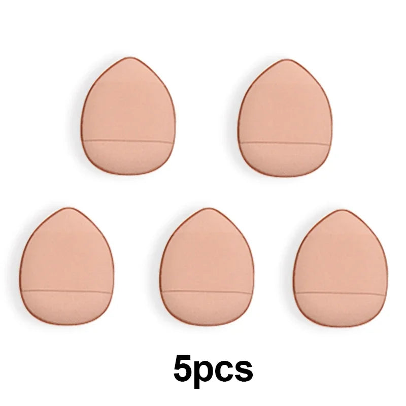 5/10Pcs Mini Finger Puff – Air Cushion Powder Sponge for Foundation & BB Cream Application