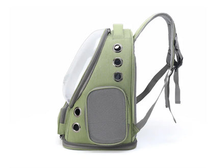 Transparent Pet Cat Carrier Backpack – Breathable Travel Bag for Cats & Small Dogs