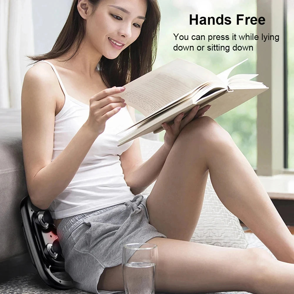 6-Head Massage Gun for Deep Tissue Muscle Relief Neck, Spine & Full Body Percussion