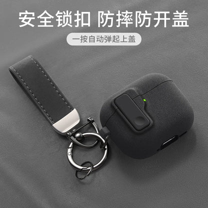 Protective Case for AirPods 4 - Luxury Shockproof Cover with Hook for AirPods Pro 2 & 3