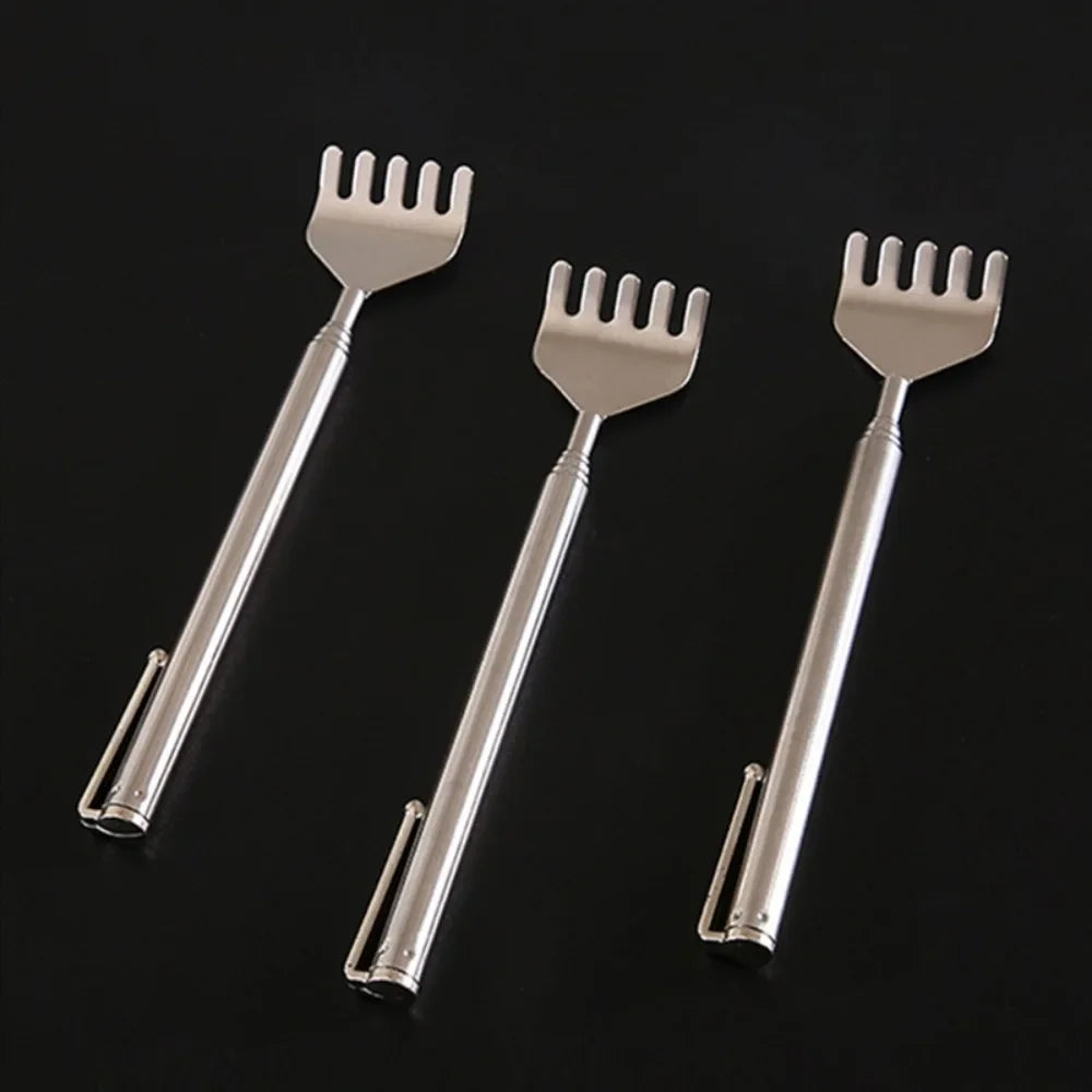 Portable Extendable Back Scratcher Stainless Steel Telescoping Itch Relief Tool