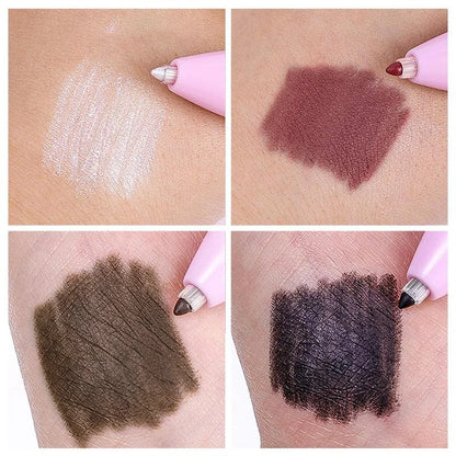 4-in-1 Multi-Functional Lip Liner, Eyeliner & Eyebrow Pencil Set - 4 Colors