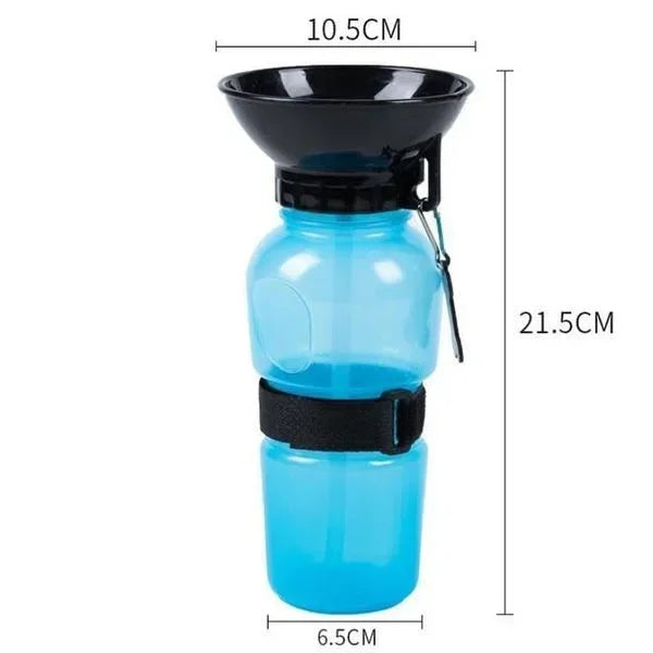 500ml Outdoor Portable Pet Water Bottle – Travel Feeder Cup for Dogs & Cats