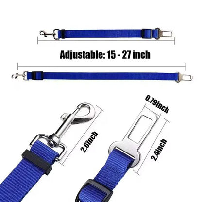 New Dog Car Seat Belt Safety Protector Travel Accessories Leash Collar Breakaway Solid Car Harness