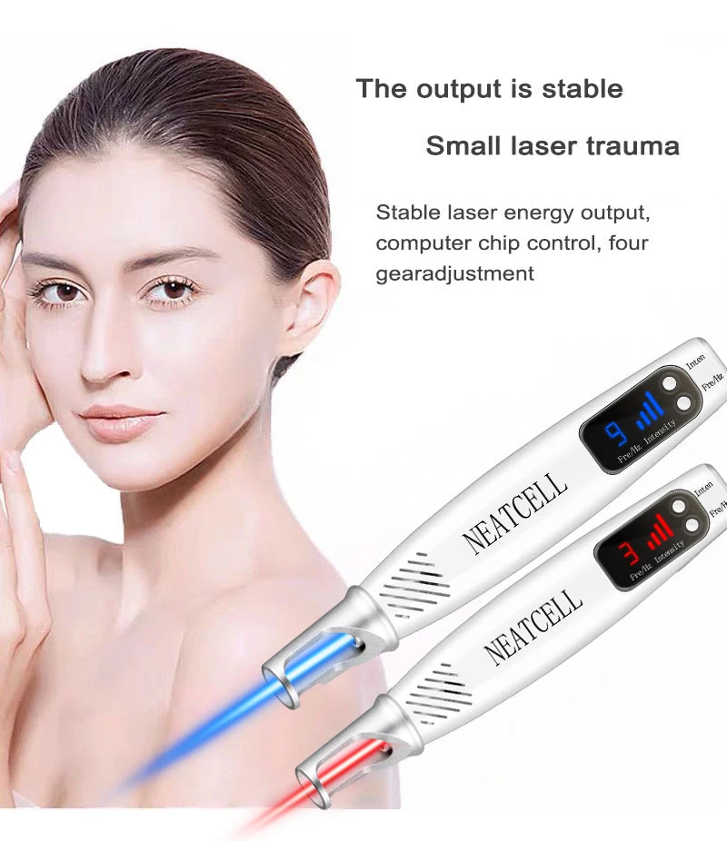 Picosecond Laser Pointer - Mole, Dark Spot & Tattoo Removal Pen for Skin Pigment and Acne Treatment