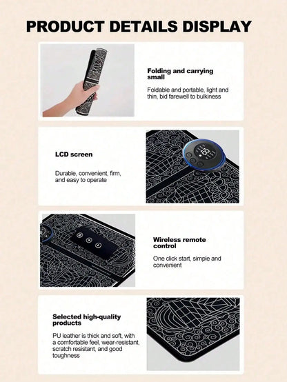 Foot Massager EMS Pulse Therapy Acupoint Foot Massage Device & Pad