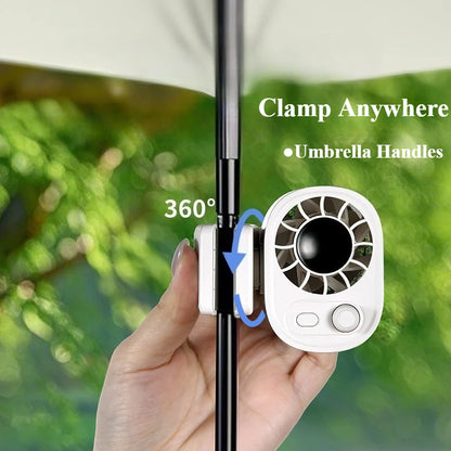 360° Rotatable 12V USB Rechargeable Portable Car Clip Fan