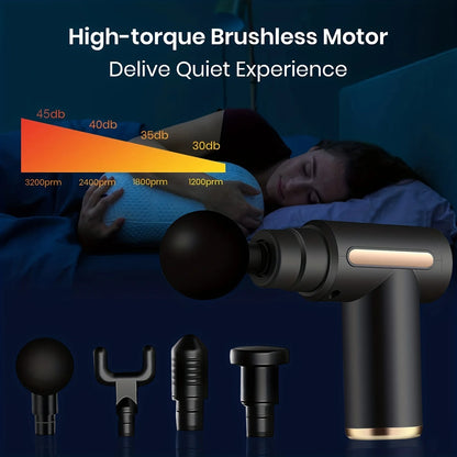 Portable Fascia Gun Vibration Massage Gun for Deep Muscle Relaxation & Fitness Slimming