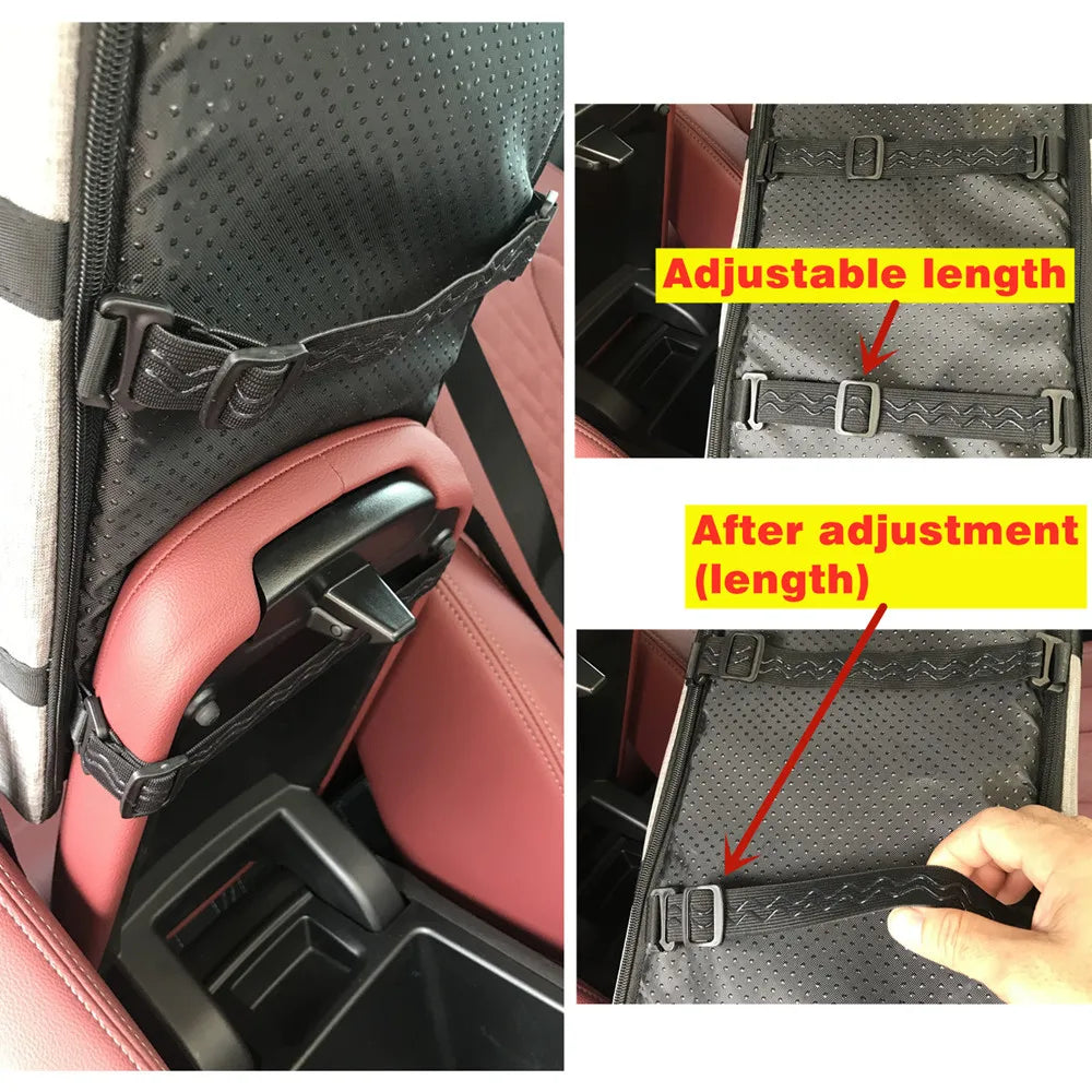 Portable Dog Car Seat Bed – Safety Travel Carrier for Small Dogs & Cats