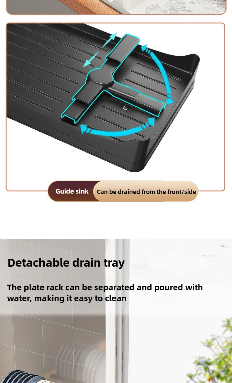 Non-Perforated Folding Cabinet with Pull-out Basket for Kitchen Sink & Snack Storage