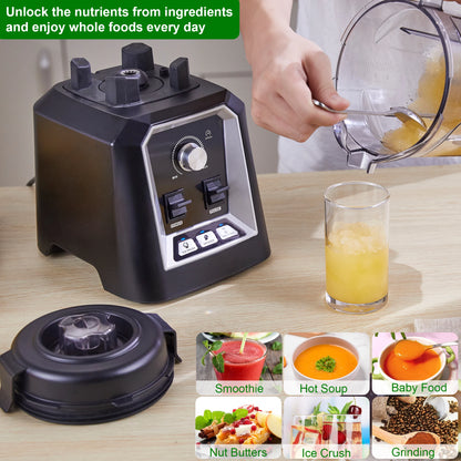 BioloMix Automatic Smoothie Blender 2L, BPA Free, Food Mixer & Ice Crusher