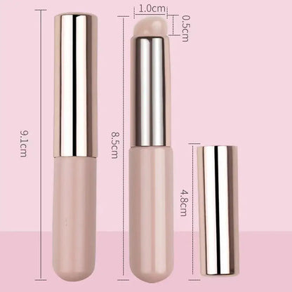 Silicone Lip Brush with Cover - Soft Round Head Concealer & Lipstick Makeup Brush