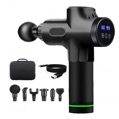 Portable Fascia Gun Vibration Massage Gun for Deep Muscle Relaxation & Fitness Slimming