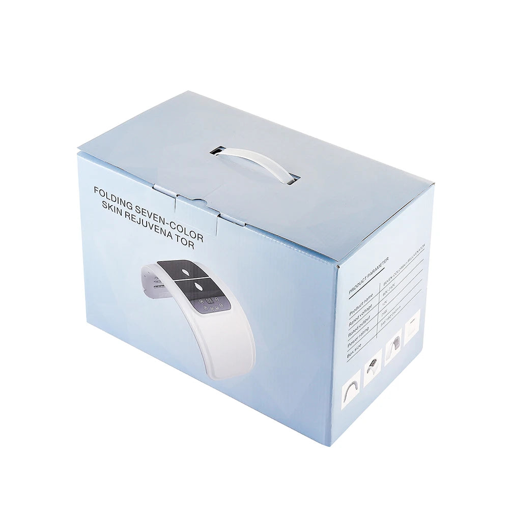 foreverlily LED Face Mask PDT Machine - 7-Color Photon Skin Rejuvenation & Nano Spray for Face & Body