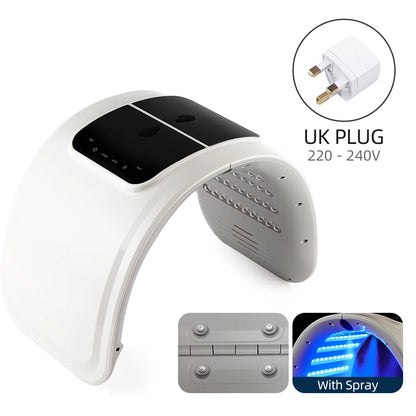 foreverlily LED Face Mask PDT Machine - 7-Color Photon Skin Rejuvenation & Nano Spray for Face & Body