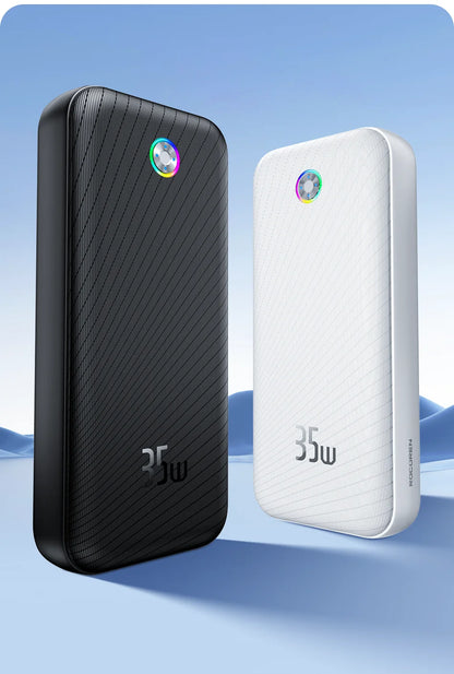 Rocoren 22.5W 20000mAh Power Bank, QC PD 3.0 35W Fast Charge Portable External Battery for iPhone 16, Xiaomi