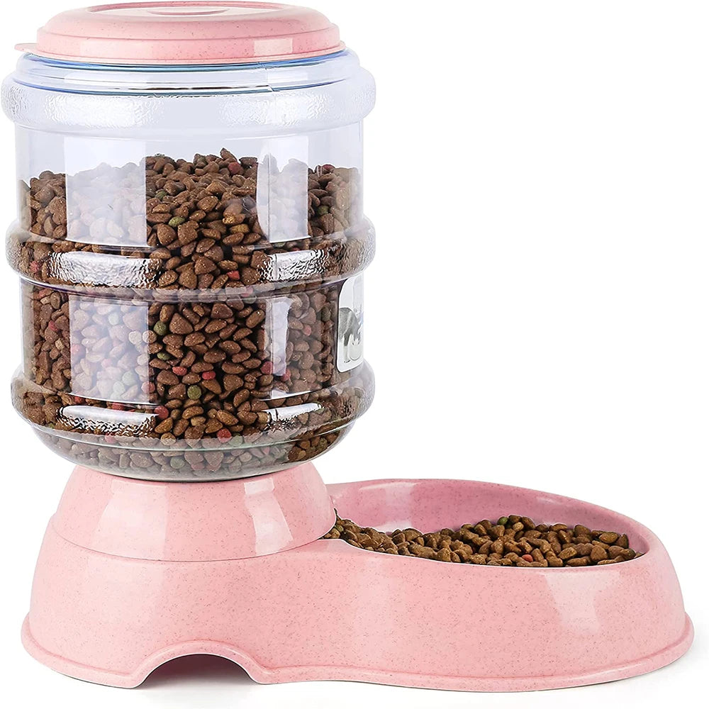Automatic Pet Water Dispenser & Feeder - Large Capacity for Dogs & Cats