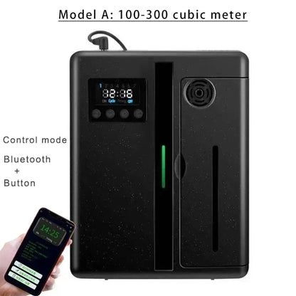 Wall Mounted Room Fragrance Diffuser - Bluetooth Air Freshener with Built-in Fan for Home and Hotel
