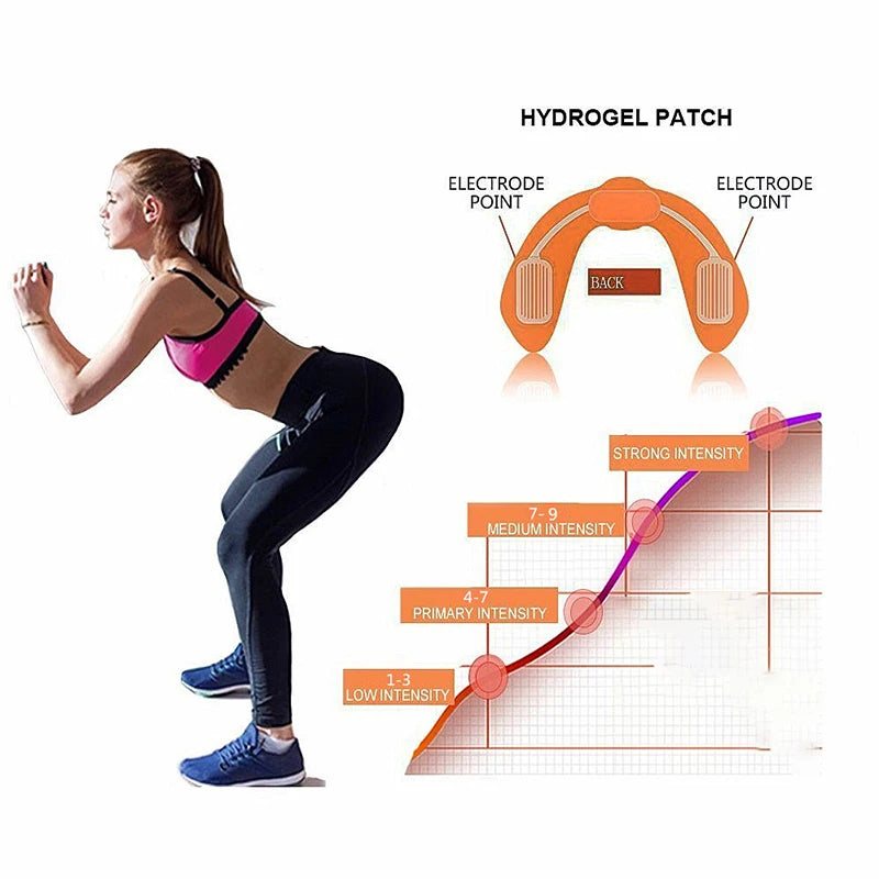 Electric Body Shaping Device Wireless Hip Training & Slimming Massager with Multiple Settings
