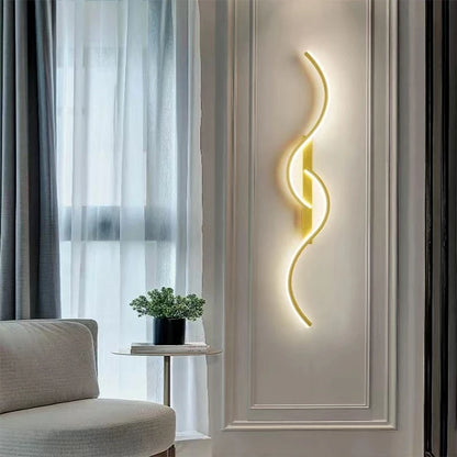 Modern LED Wall Lamp - Minimalist Bedside & Living Room Strip Sconce Indoor Lighting Fixture