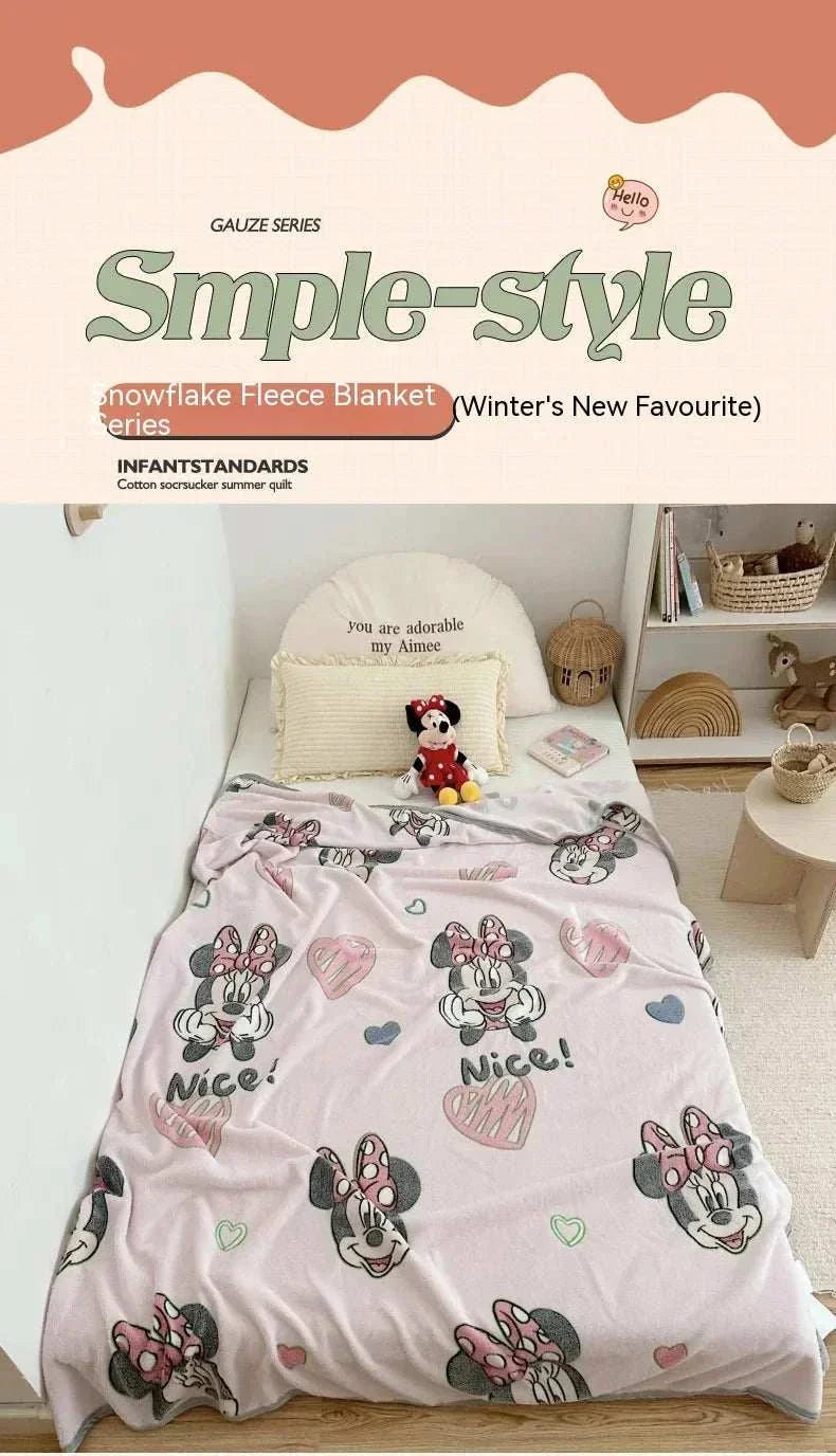 Disney Snowflake Plush Receiving Blanket