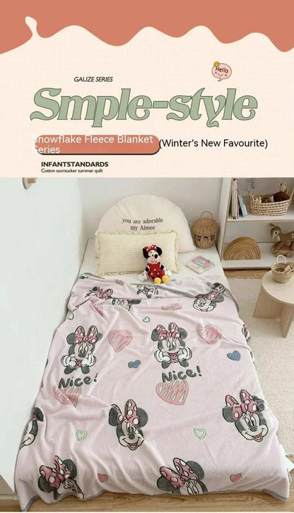 Disney Snowflake Plush Receiving Blanket