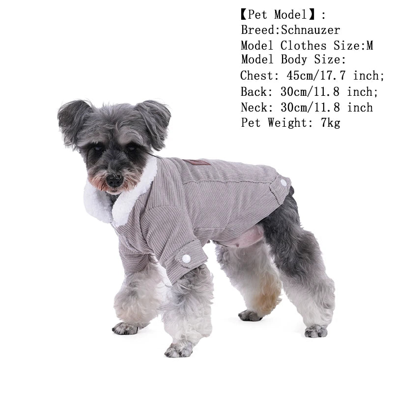Winter Warm Dog Clothes – Fleece Jacket & Coat for Small to Medium Dogs & Cats