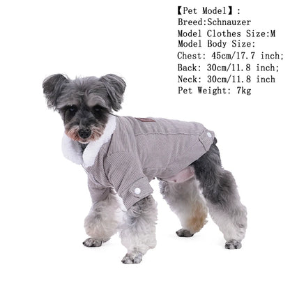 Winter Warm Dog Clothes – Fleece Jacket & Coat for Small to Medium Dogs & Cats