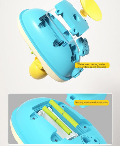 Cute Duck Bathtub Boat Toy – 3 Emotional Ducks with Automatic Water Spray for Toddlers