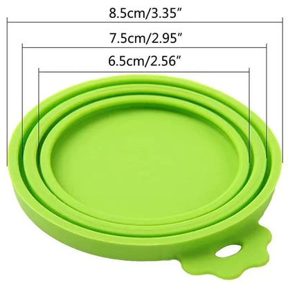 Reusable Pet Food Can Cover & Spoon Set – Portable Storage Lid for Dogs & Cats