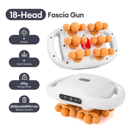 42-Head Fascia Gun High-Frequency Vibration Body Massager for Neck, Back & Waist Relief