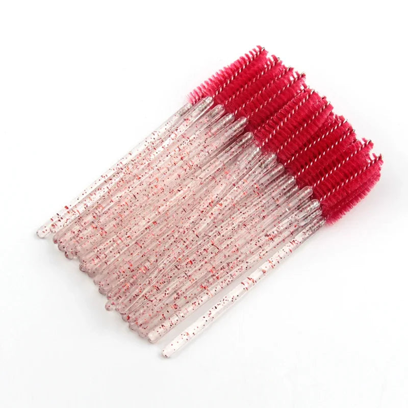 CNK Disposable Eyelash Brushes – 5/50 Pcs Mascara Wands Applicator Spoolers for Makeup