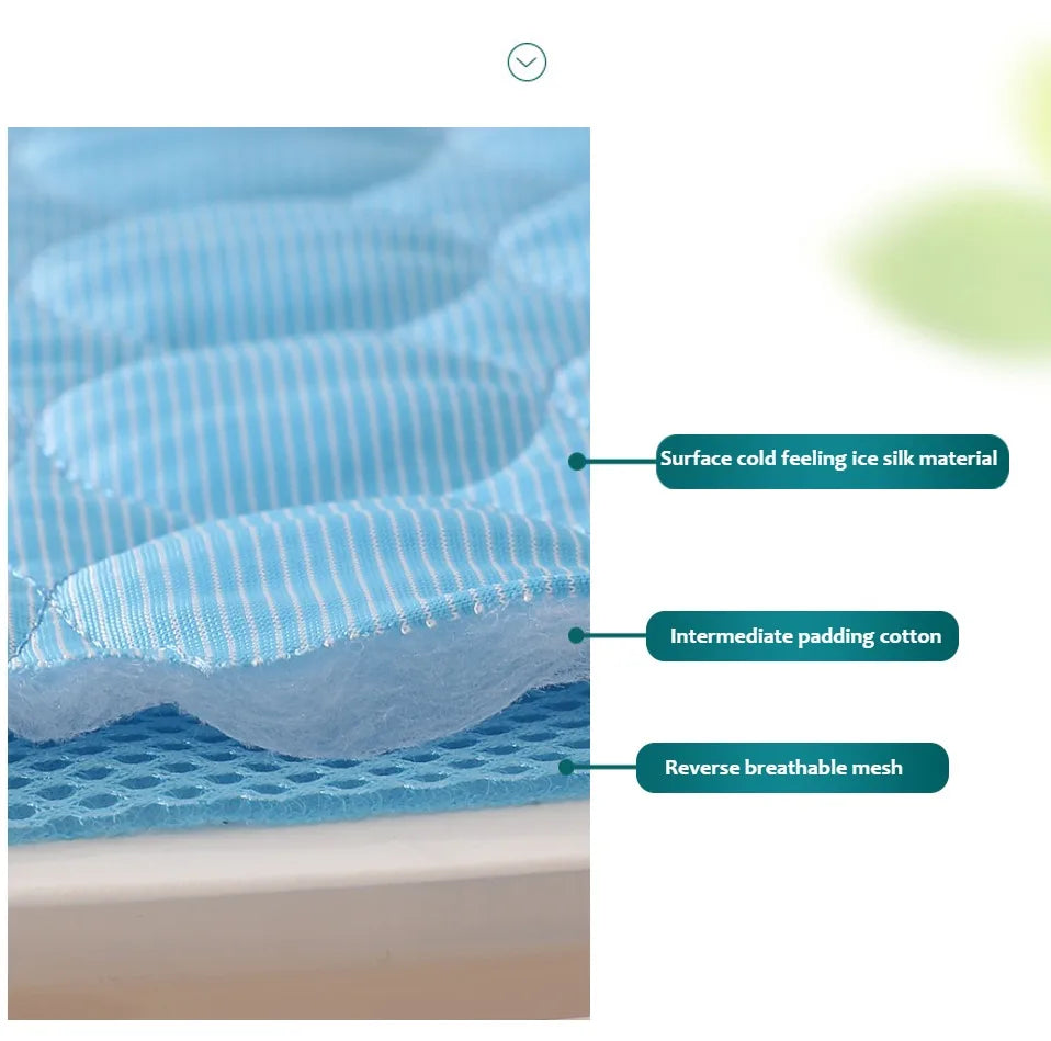 Dog Cooling Mat & Cat Ice Pad Blanket – Extra Large Summer Cold Bed for Pets