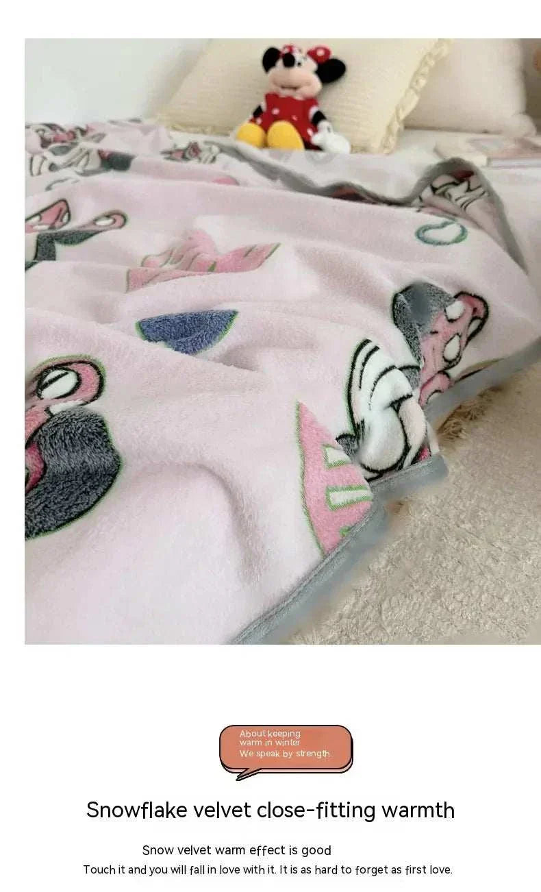 Disney Snowflake Plush Receiving Blanket