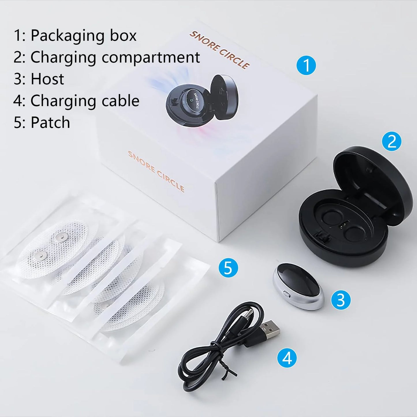 Anti Snoring Devices Electric, ElectricAnti Snoring Bean, Snoring SleepDevice, Easy to use Portable ThreeSpeed Adjustment, Suita