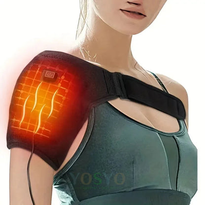 Heating Shoulder Support Belt - 3-Level Temperature Adjustment for Cold & Warm Relaxation, Dual-Sided Use