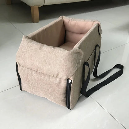 Portable Dog Car Seat Bed – Safety Travel Carrier for Small Dogs & Cats