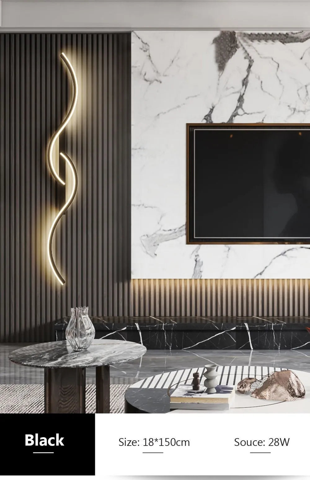 Modern LED Wall Lamp - Minimalist Bedside & Living Room Strip Sconce Indoor Lighting Fixture