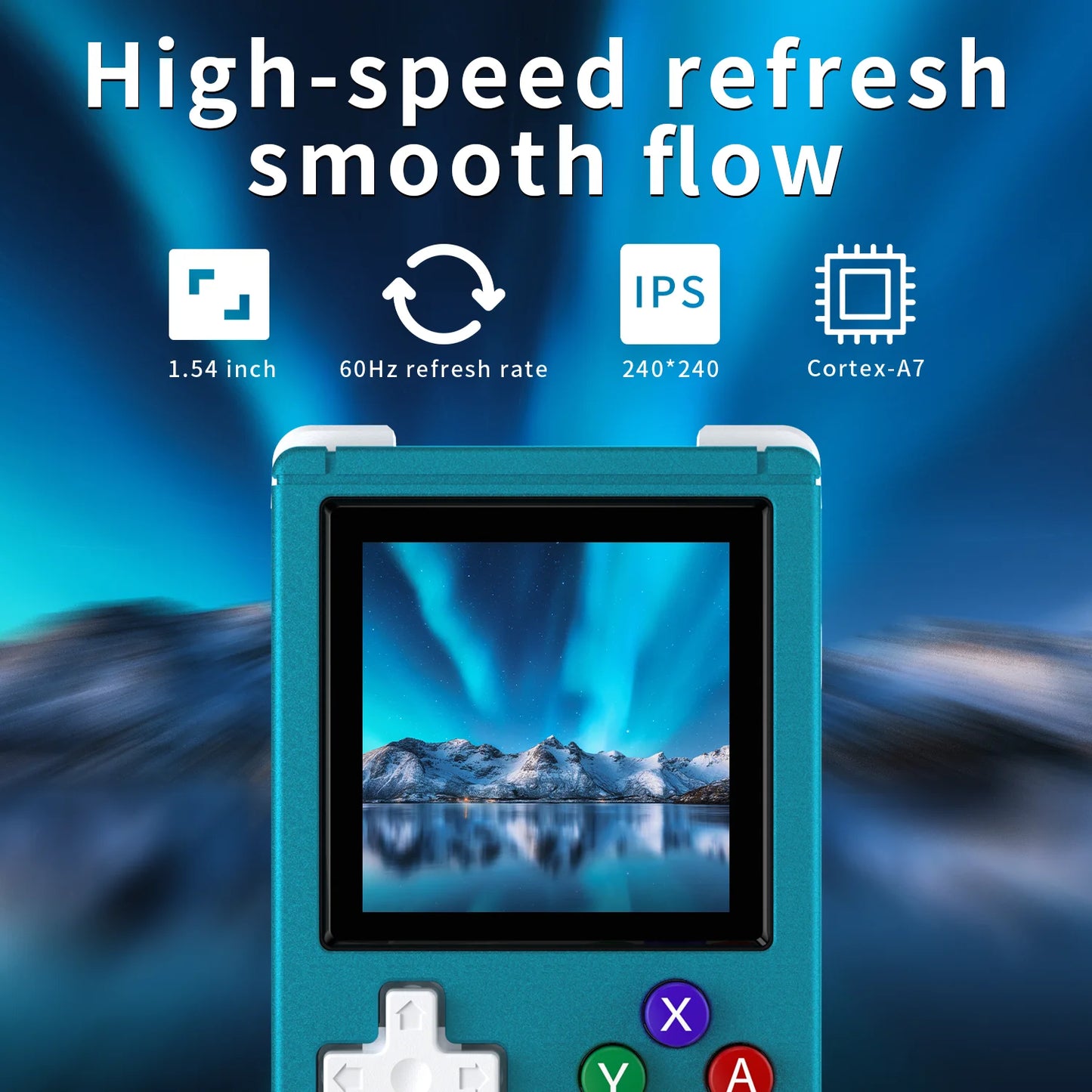 ANBERNIC RG Nano Retro Handheld Game Console - Portable Mini Console with 1.54" IPS Screen, 64GB TF, Aluminum Alloy Body