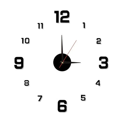 Luminous DIY Stereoscopic Digital Wall Clock, Silent Home Decoration for Living Room & Bedroom