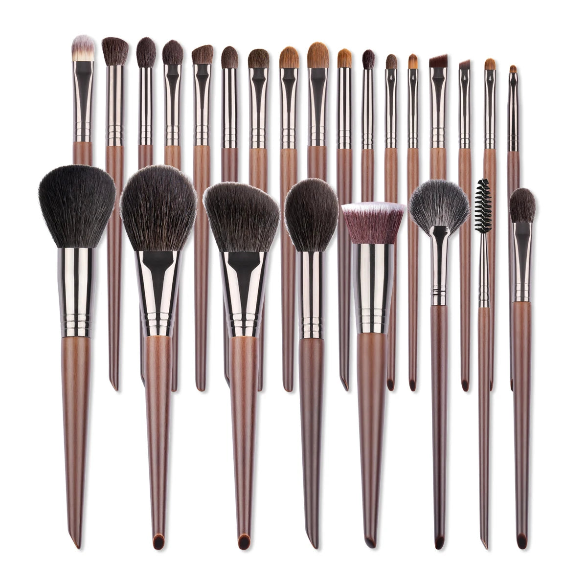 OVW Natural Goat Hair Makeup Brush Set - Professional Blending, Smudging & Shader Kit