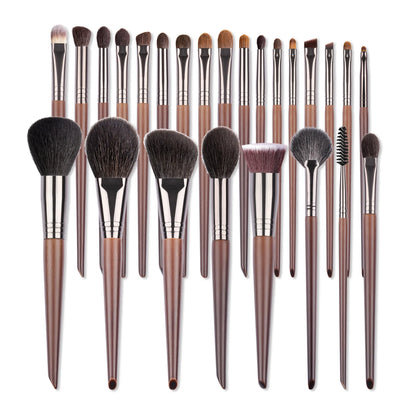 OVW Natural Goat Hair Makeup Brush Set - Professional Blending, Smudging & Shader Kit