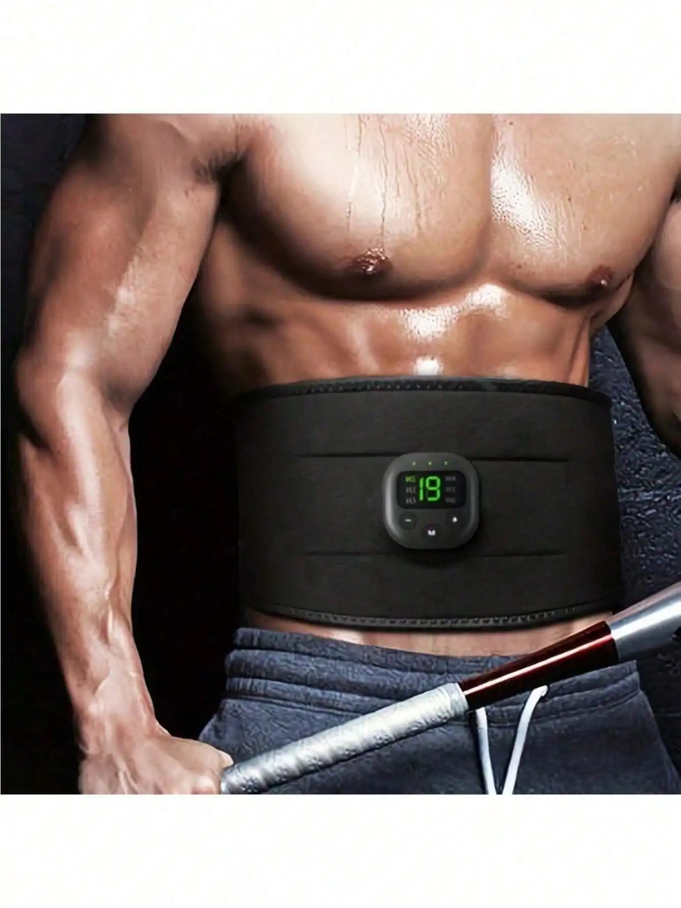 Electric Waist Massager Belt - Portable Exercise Belt for Waist, Arm, Hip & Full Body Massage