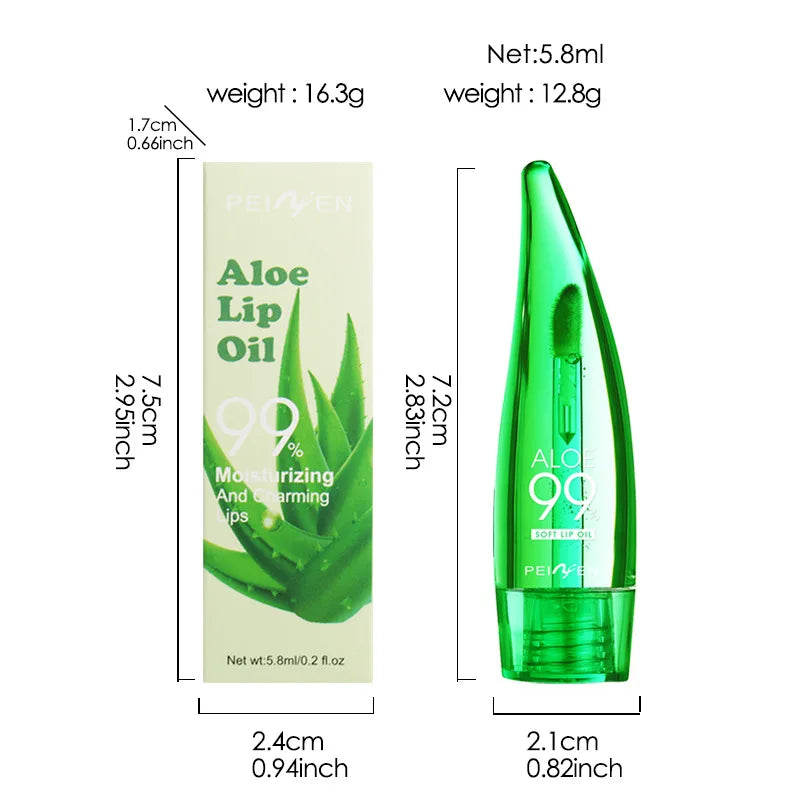 99% Aloe Vera Temperature-Changing Lip Balm Long-Lasting Moisturizing Lip Care