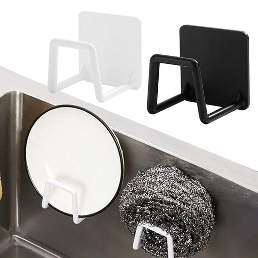 Self-Adhesive Sponge Holder for Kitchen Sink with Drying Rack