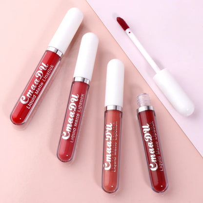 18-Color Long-Lasting Velvet Matte Liquid Lipstick Waterproof Non-Stick Cup