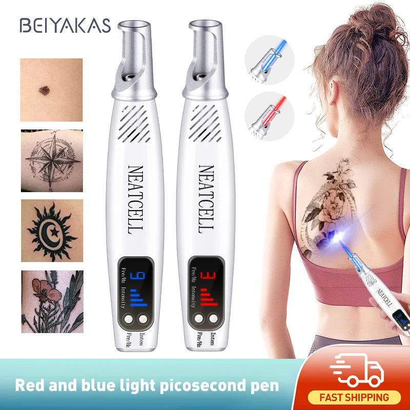 Picosecond Laser Pointer - Mole, Dark Spot & Tattoo Removal Pen for Skin Pigment and Acne Treatment